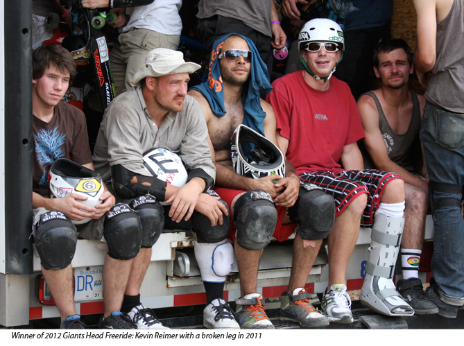 2011 Giants Head Freeride - longboarding event in Summerland BC