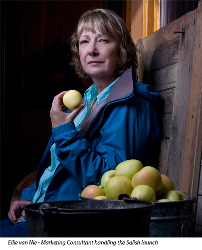 Ellie van Nie - Marketing Consultant re Salish apple launch