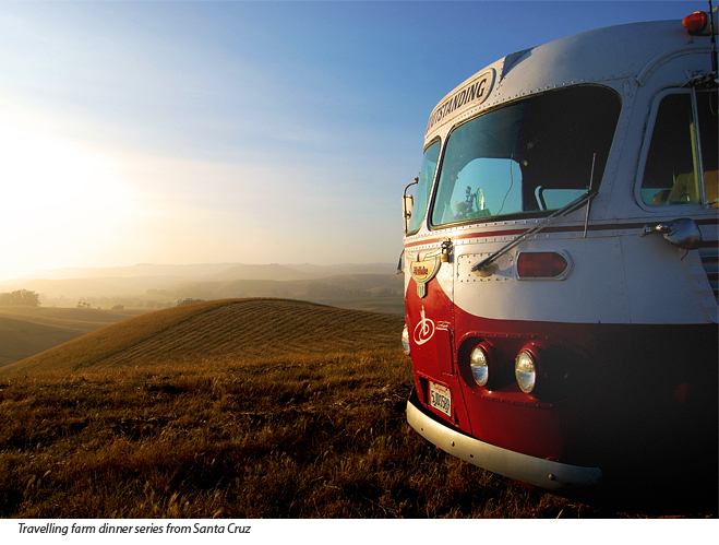 Outstanding in the Field bus at event in California