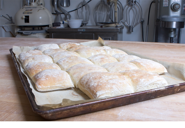 Ciabatta - freshly baked artisan bread at True Grain Bread in Summerland